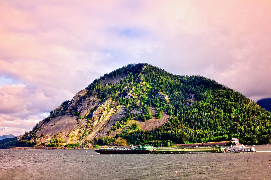 Oregon Columbia River - Tidewater Barge Photograph by Image Takers ...