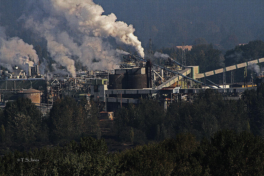 Oregon Heavy industry In Operation Photograph by Tom Janca Oregon Heavy industry In Operation Photograph by Tom Janca