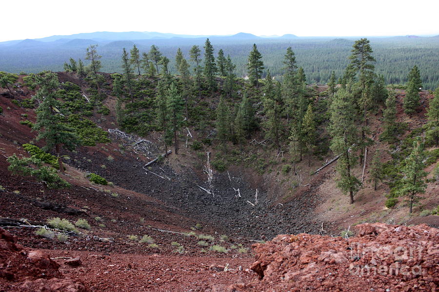 Oregon Landscape - Crater at Lava Butte Photograph by Carol Groenen