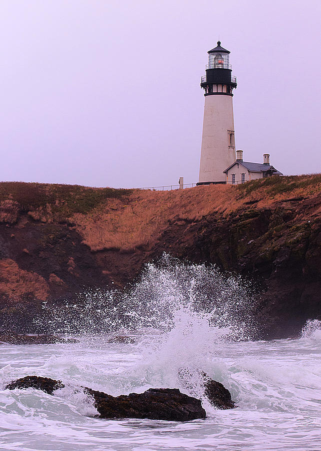 Oregon Lighthouse Photograph - Oregon Lighthouse by Norman Hall Oregon Lighthouse Photograph - Oregon Lighthouse by Norman Hall