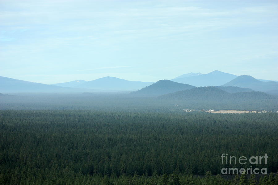 Oregon Misty Mountains Photograph by Carol Groenen