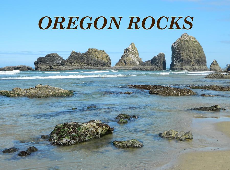 Oregon Rocks Landscape Photograph by Gallery Of Hope 