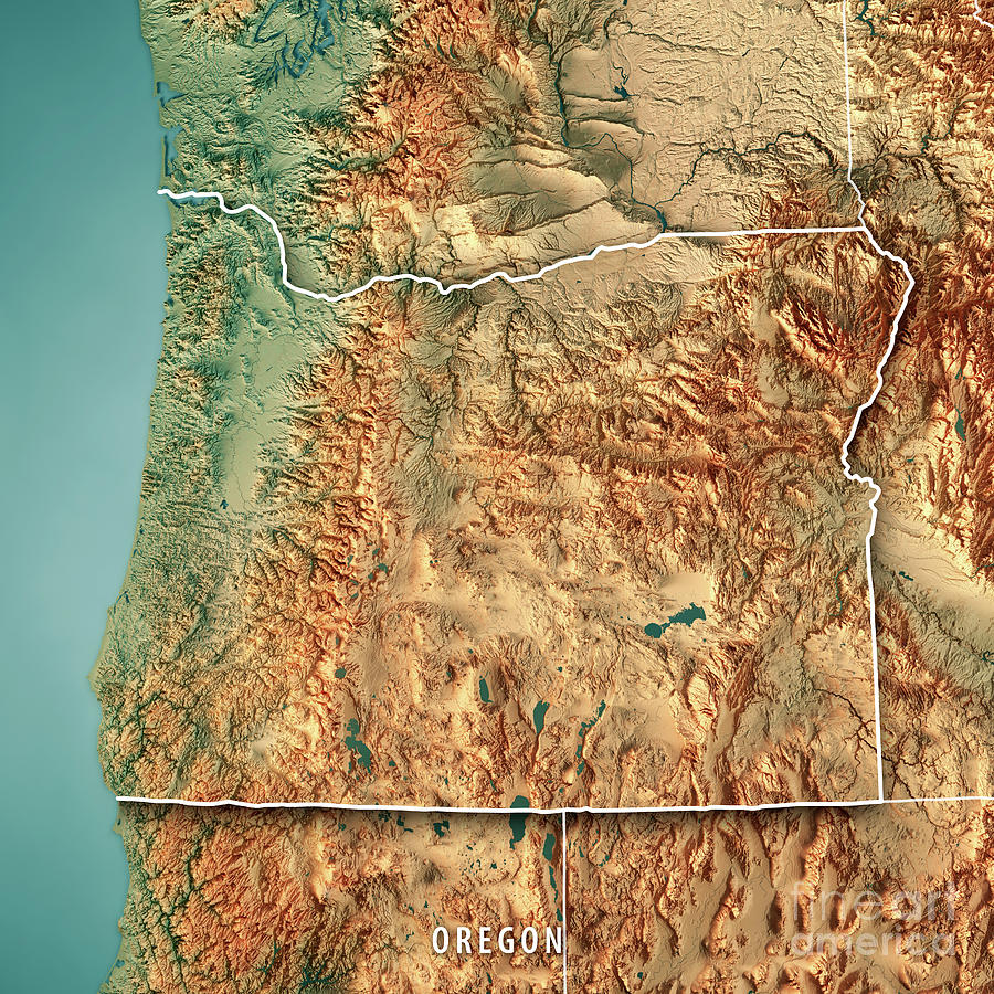 Topographic Map Of Oregon | Tour Map