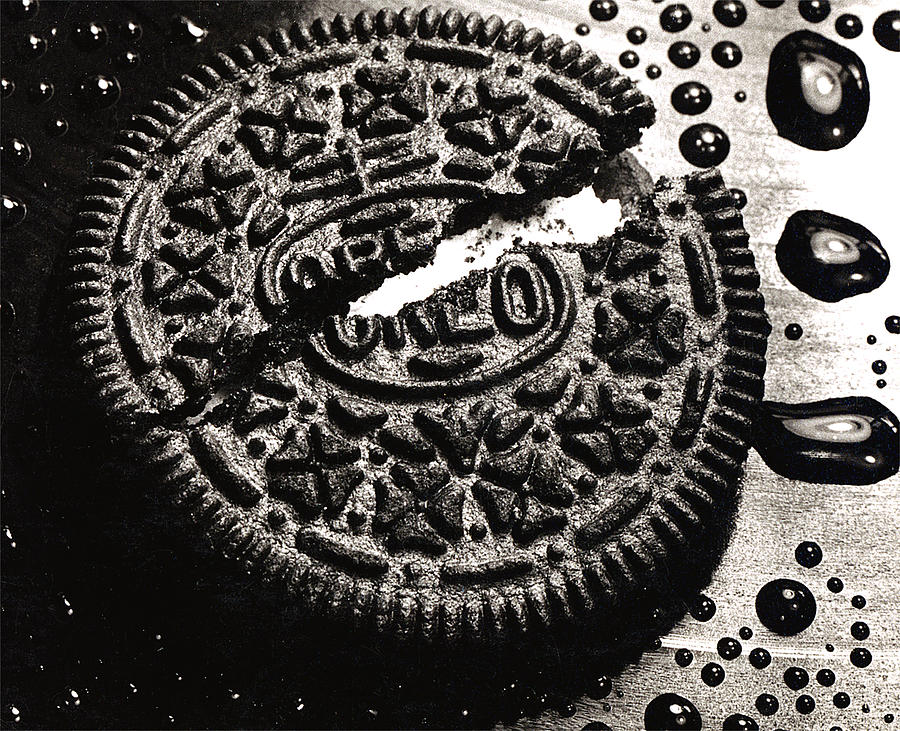 Cookie Photograph - Oreo Cookie by Nancy Mueller