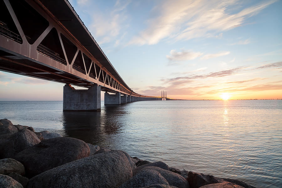 Oresund Bridge Photograph by Jorgen Nilsson