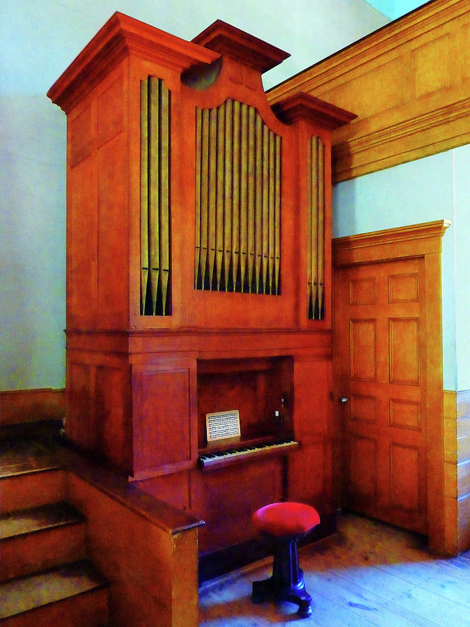 Organ in Church Photograph by Susan Savad