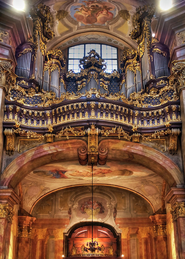 Organ in Peterskirche in Vienna Photograph by Doug Matthews