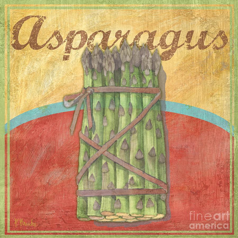 Asparagus Painting - Organic Garden II by Paul Brent