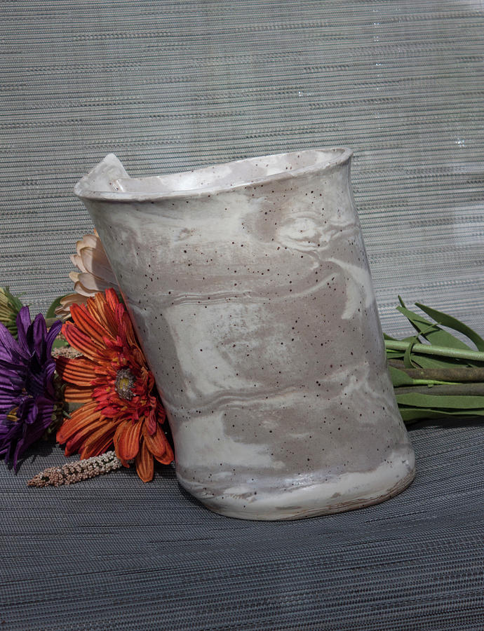 Organic Marbled Vase Photograph by Suzanne Gaff