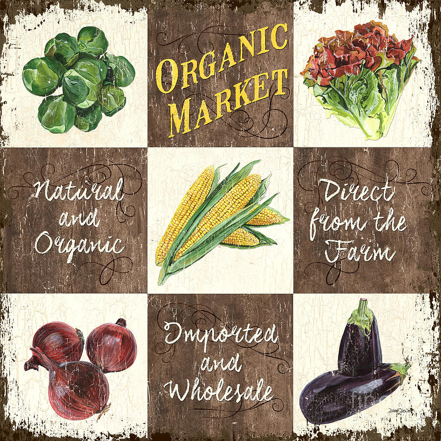 Organic Market Patch Painting by Debbie DeWitt