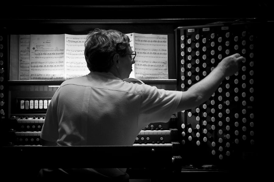 Organist rehearsing Photograph by Jenny Setchell