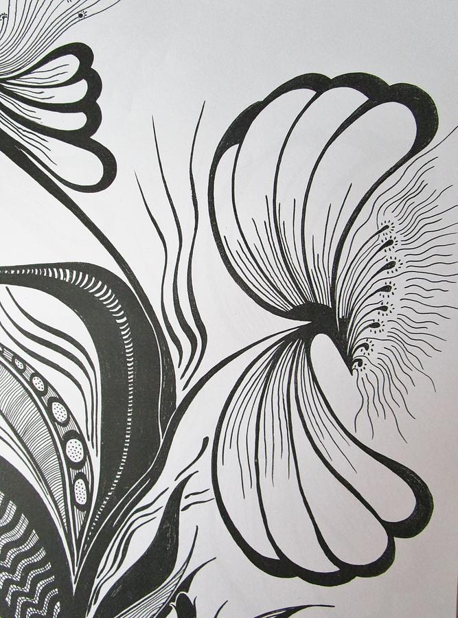 Organza bloom Drawing by Rosita Larsson