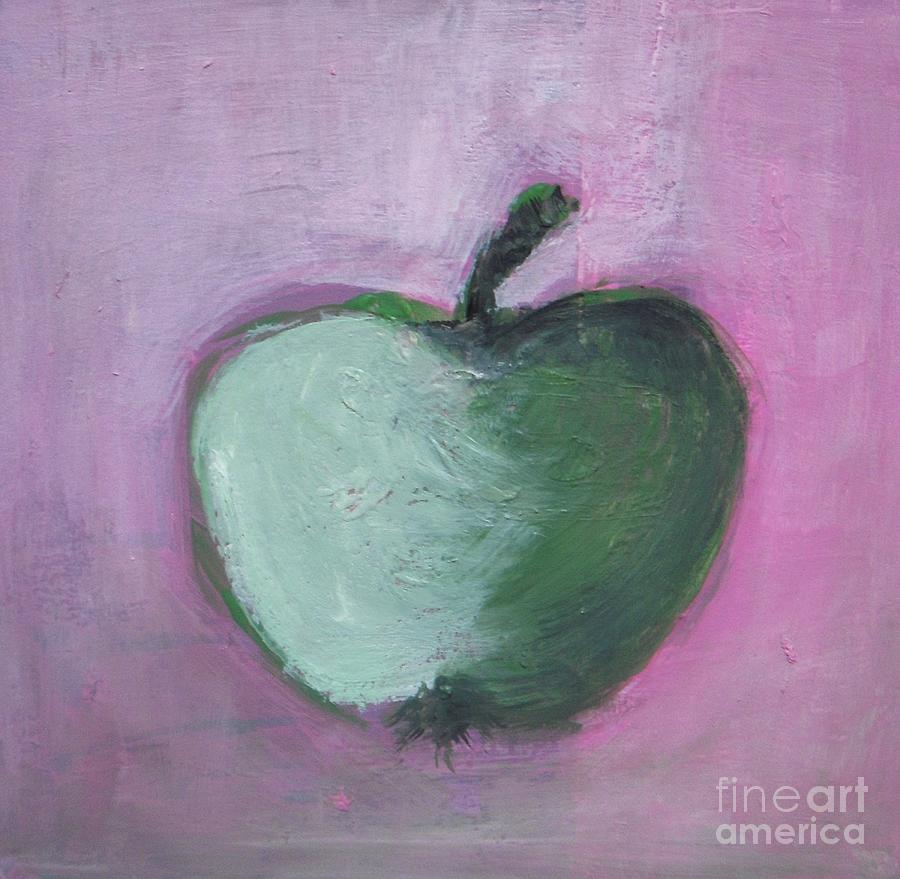 Organic Apple  Painting by Vesna Antic