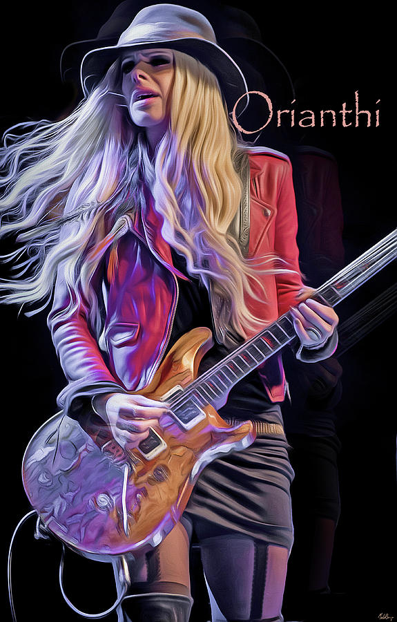 Orianthi Mixed Media by Mal Bray