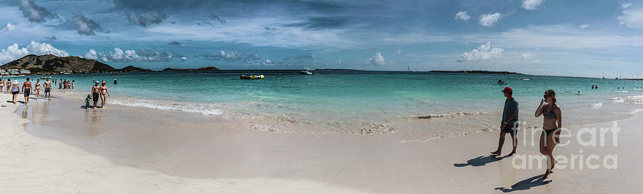Orient Beach, St Martin Panorama Photograph by Thomas Marchessault