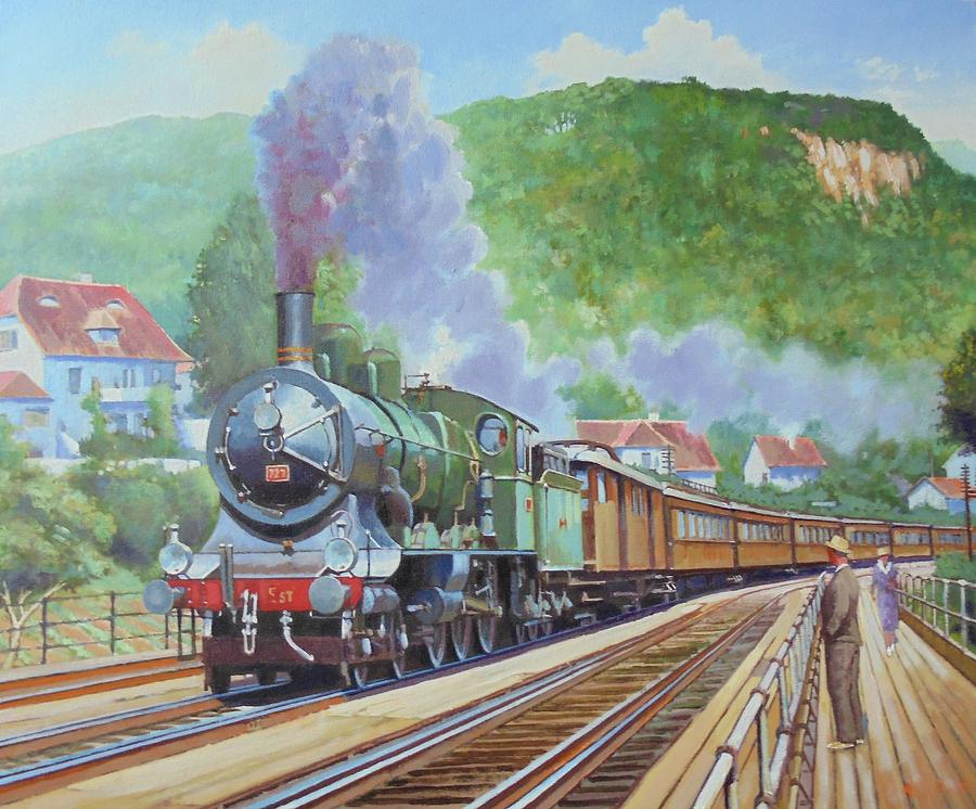 Orient express 1920 Painting by Mike Jeffries