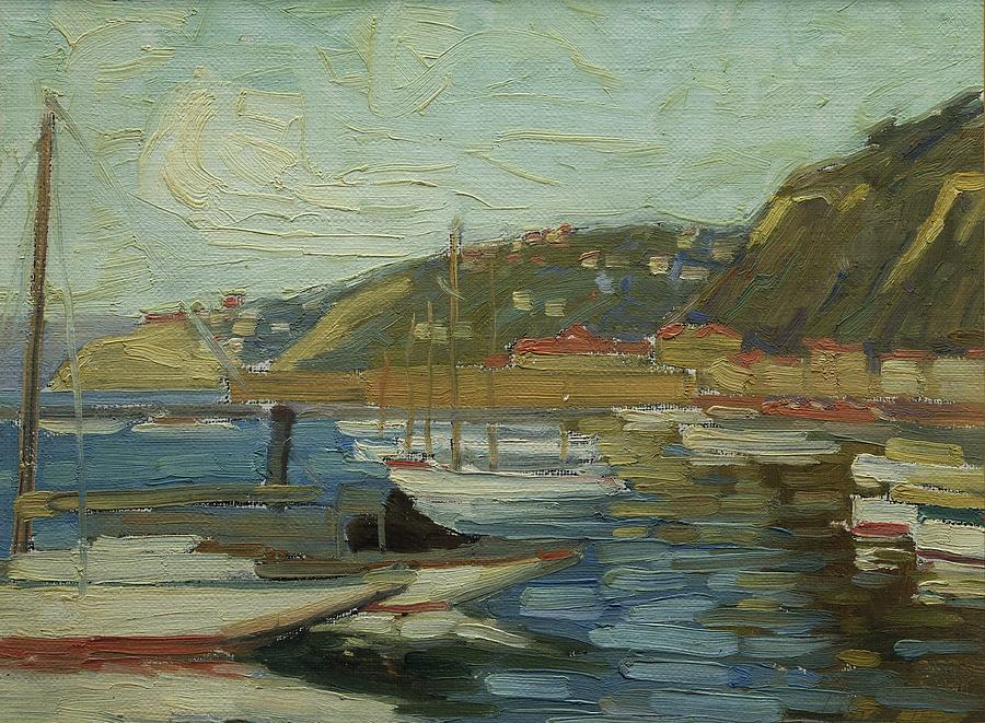 Oriental Bay, Wellington, circa 1918, by Ernest George Hood Painting by Celestial Images