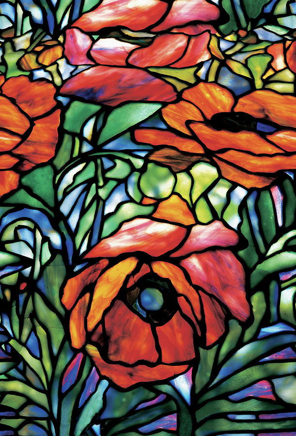 Oriental Poppy Flame Tree edition Painting by Louis Comfort