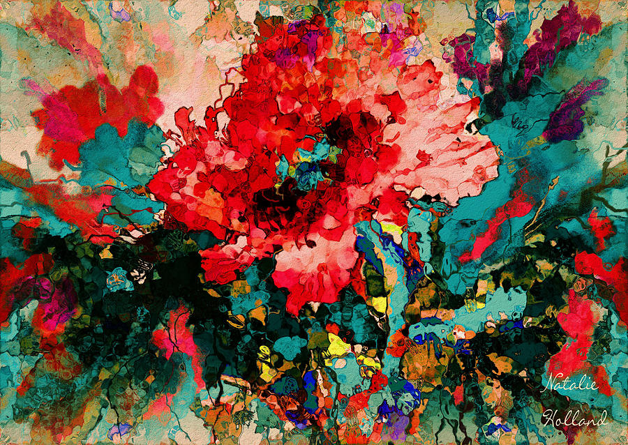 Oriental Poppy Painting by Natalie Holland