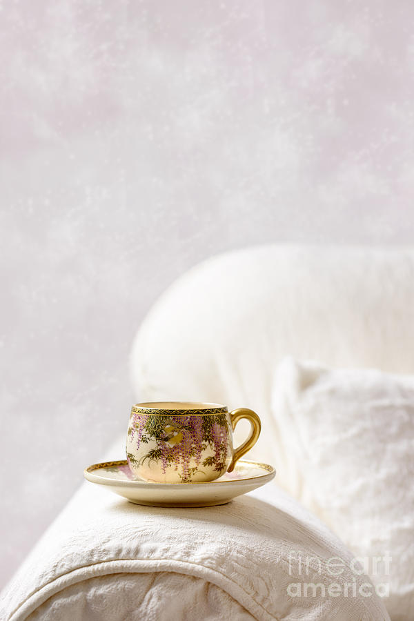 Vintage Photograph - Oriental Teacup And Saucer by Amanda Elwell