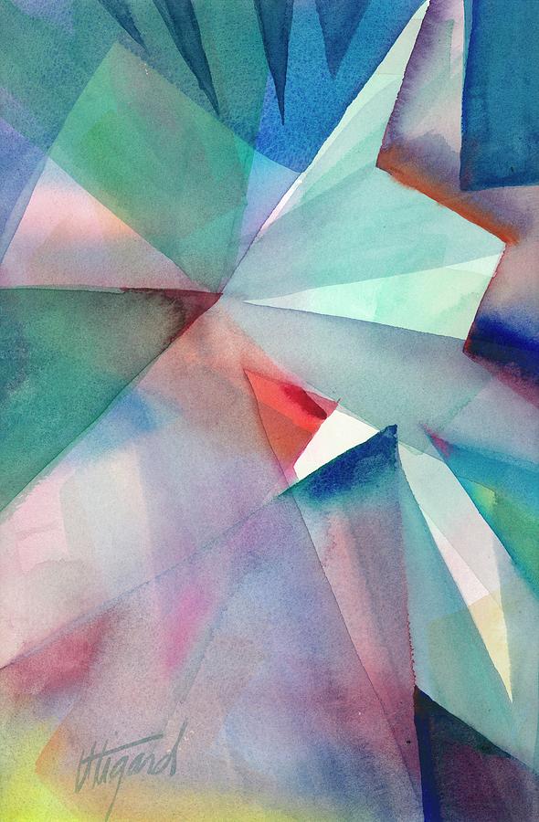 Origami Sky Painting by Carolyn Utigard Thomas