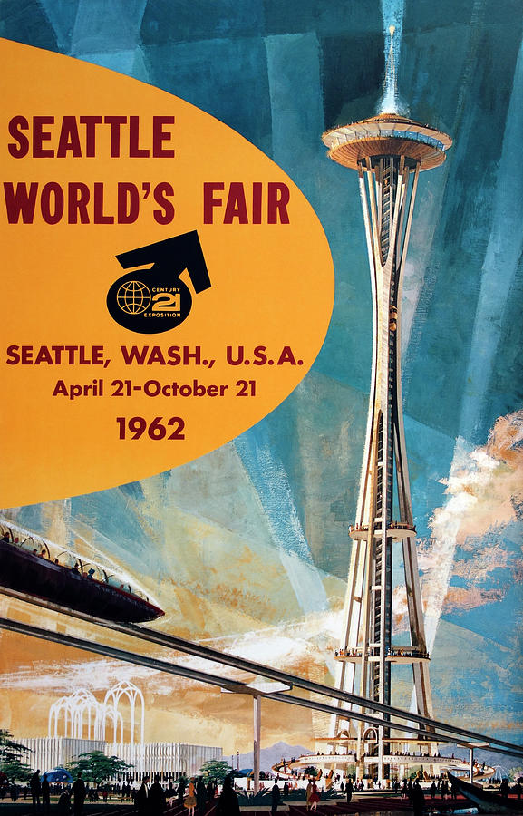 Original 1962 Seattle Worlds Fair Promotion Photograph by Daniel Hagerman