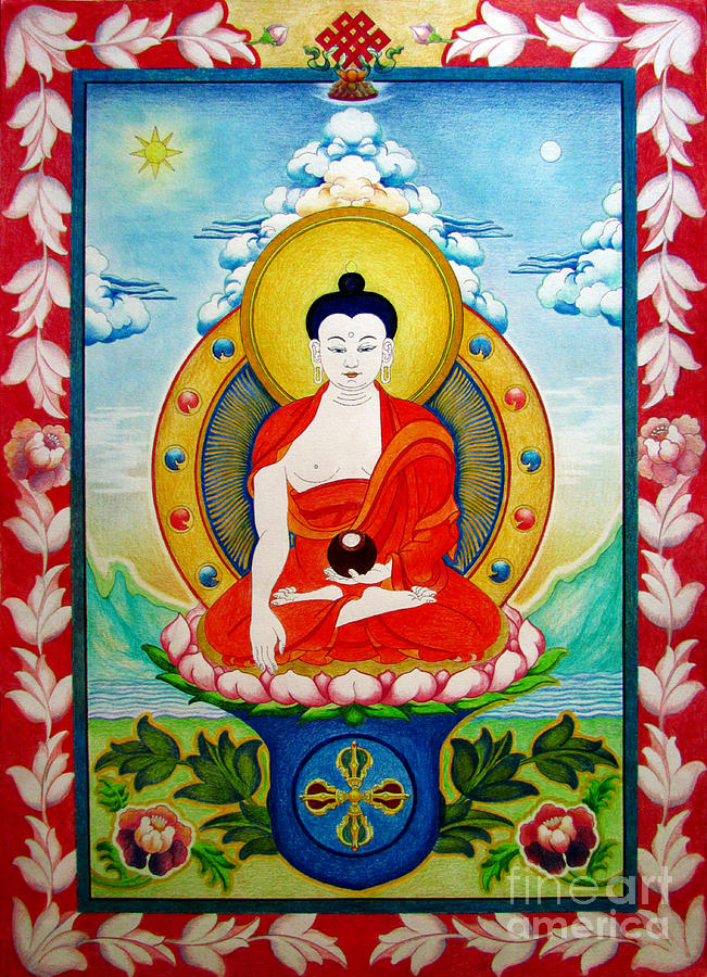  Shakyamuni Buddha Drawing by Alexa Szlavics