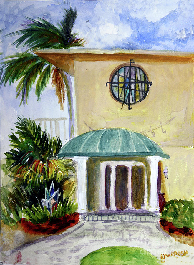Original Conrad Pickel house and studio Painting by Donna Walsh