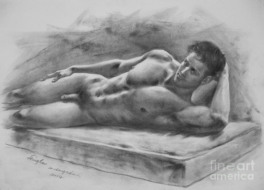 Stunning Male Nude Drawings And Illustrations For Sale On Fine Art Prints