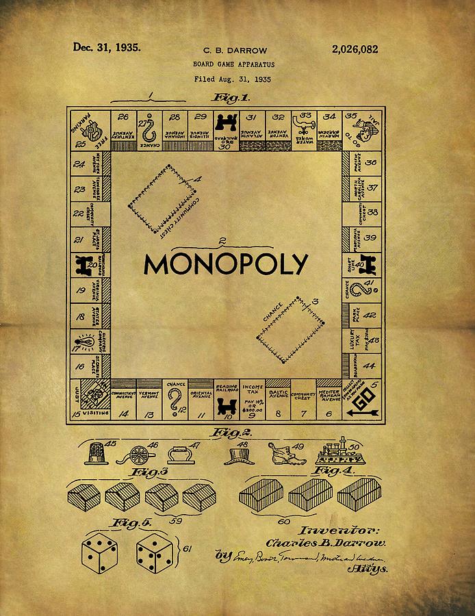 original monopoly board and people