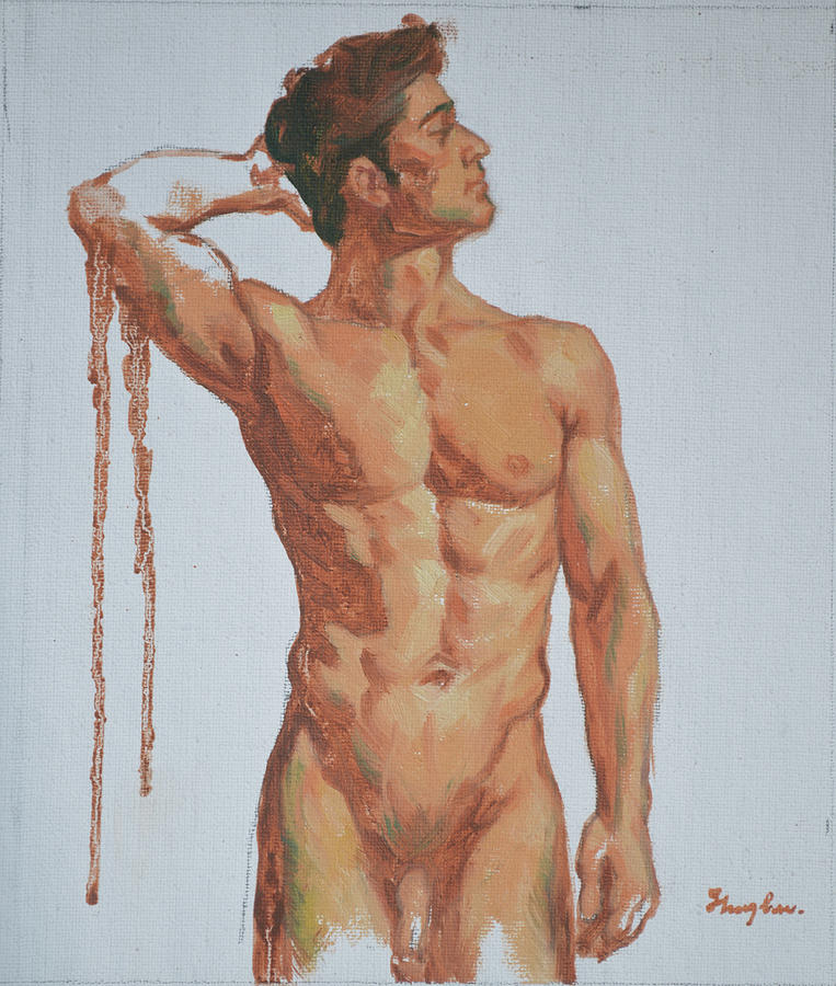 Oil Nude Man Telegraph