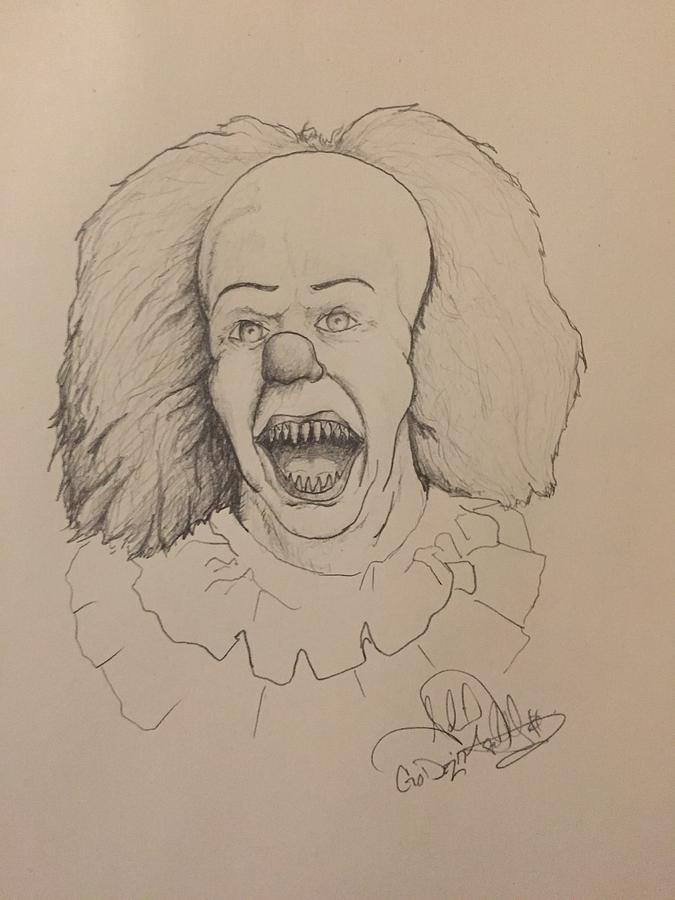 Original Pennywise Drawing by Gabriel Dezotell Pixels