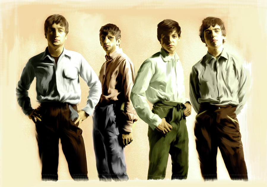 Original Punk, IV The Beatles Painting by Iconic Images Art Gallery David Pucciarelli