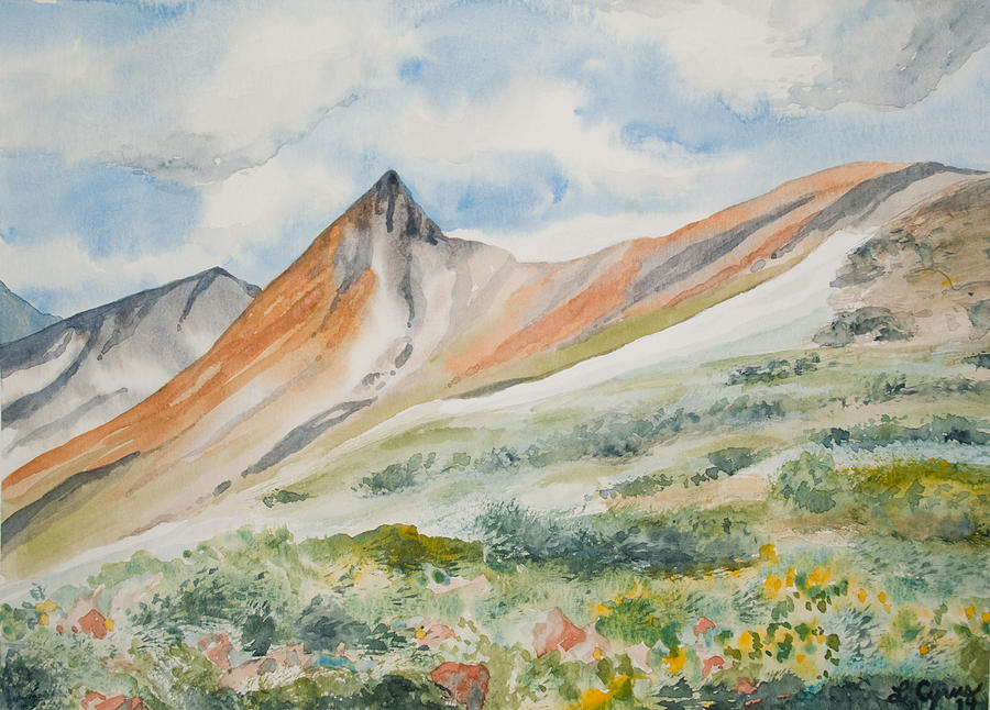 Original Watercolor - Elkhead Pass Colorado Painting by Cascade Colors