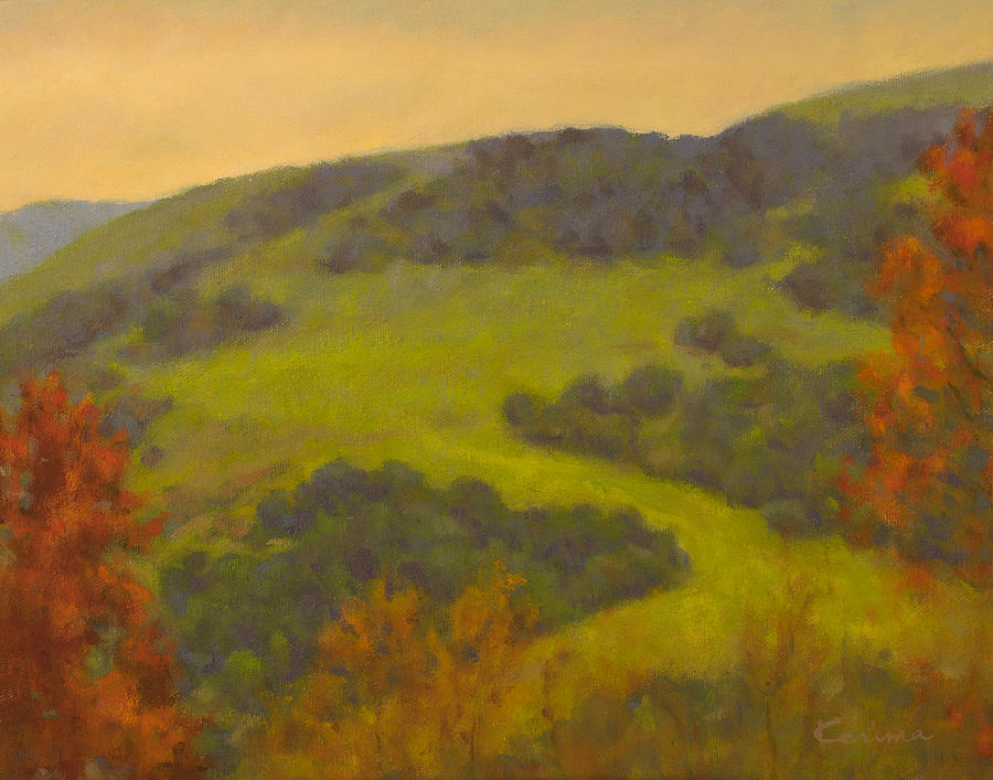Orinda Hills Painting by Kerima Swain