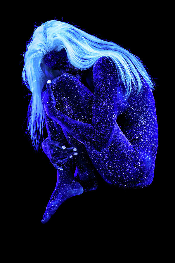 Nude Photograph - Orions Blue Lady - Light by John Poppleton