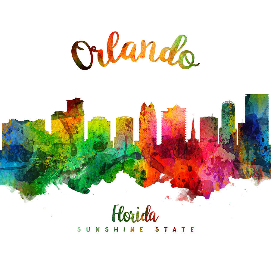 Orlando Painting - Orlando Florida 24 by Aged Pixel