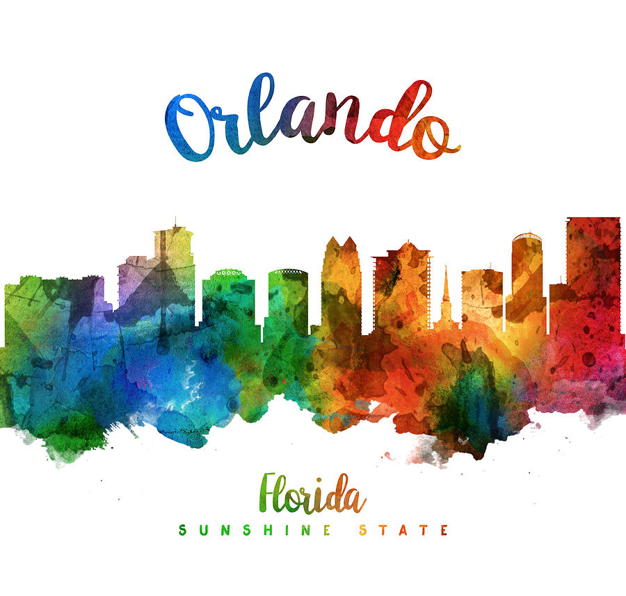 Orlando Painting - Orlando Florida 25 by Aged Pixel