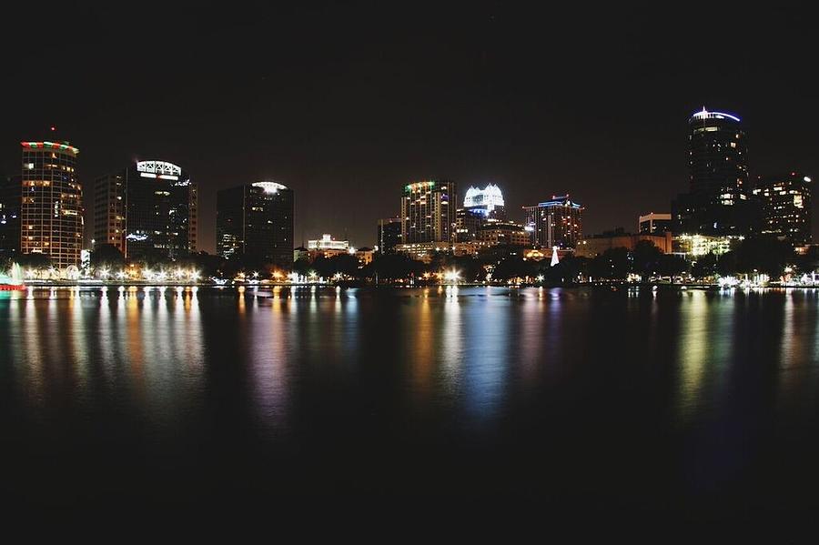 Orlando Night lights Photograph by Roberto Mambru Fine Art America