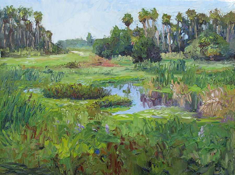 Orlando Wetland Painting by Dodi Truenow - Fine Art America