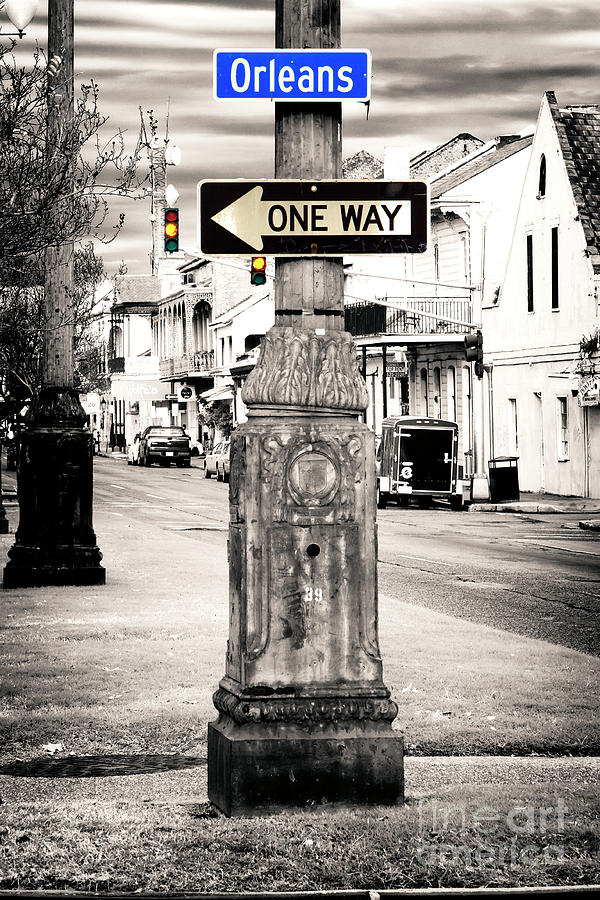 Orleans Street One Way Fusion Photograph by John Rizzuto