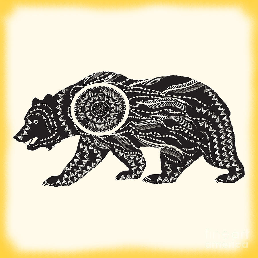 Animal Digital Art - Ornamental Bear by Famenxt DB