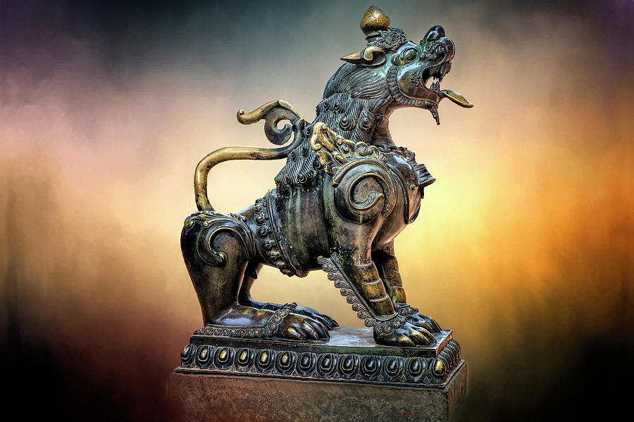 Ornamental Lion Photograph by Maria Coulson