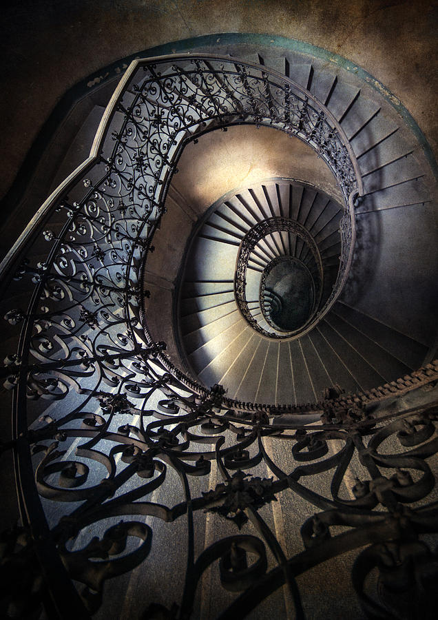 Up Movie Photograph - Ornamented spirals by Jaroslaw Blaminsky