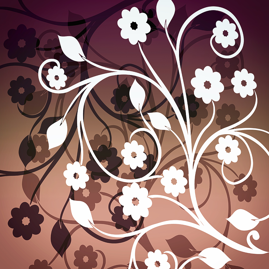 Flower Digital Art - Ornametal 2 Purple by Angelina Tamez