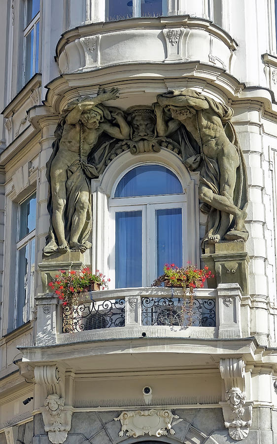 Ornate Balcony In Prague Photograph by Rick Rosenshein