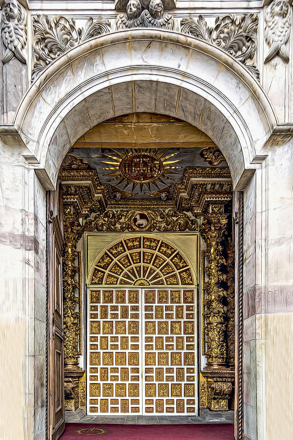 Ornate Church Door Photograph by Maria Coulson