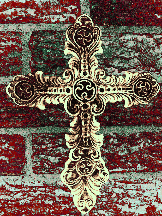 Ornate Cross 1 Photograph by Angelina Tamez
