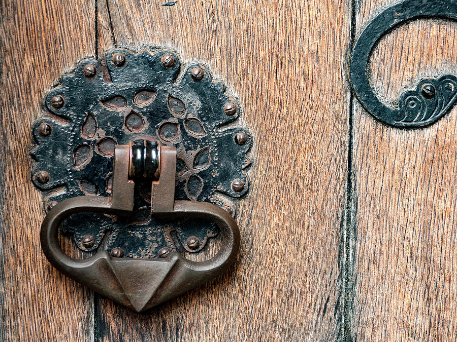 Ornate Door Detail Photograph by Jean Noren