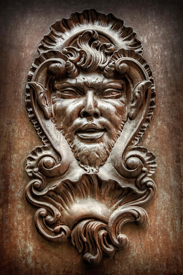 Architecture Photograph - Ornate Door Knocker in Valencia  by Carol Japp